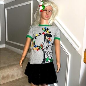 🎄 NWOT Unisex Disney Christmas tee  by Spotted Zebra -  Pluto as a reindeer